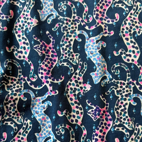 Lilly Pulitzer Navy and Pink Seahorse Dress - Picture 3 of 9